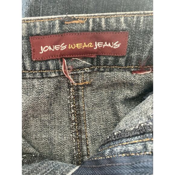 VTG 90s Phoebe Buffay Denim Skirt Ruffle Bottom Raw Hem Size 8 *See Details - Picture 9 of 9